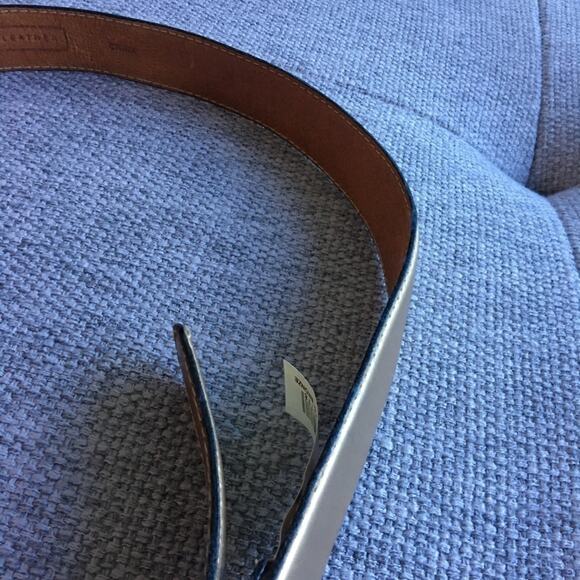 Fossil Metallic Color Belt with Statement Buckle Small - Picture 3 of 4